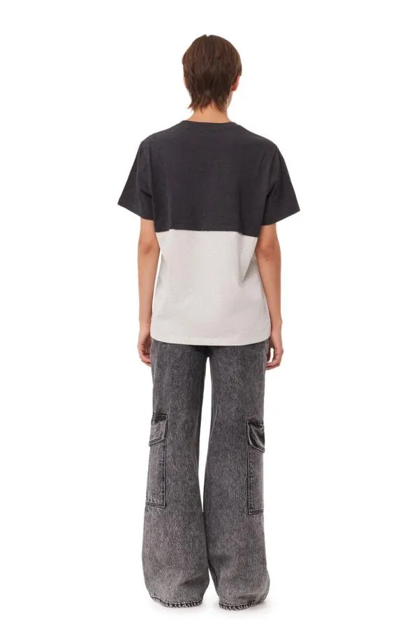 Clothing GANNI TShirts Recut Jersey Tshirt Phantom