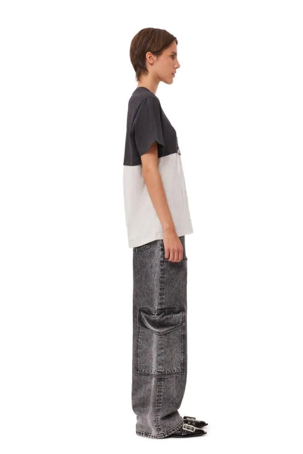 Clothing GANNI TShirts Recut Jersey Tshirt Phantom