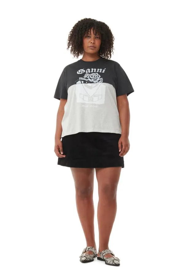 Clothing GANNI TShirts Recut Jersey Tshirt Phantom