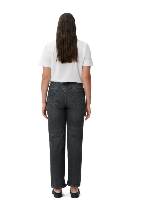 Clothing GANNI Trousers Lovy Jeans Blackwhite Vintage