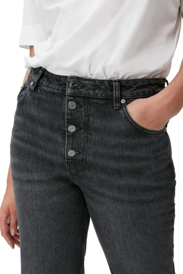 Clothing GANNI Trousers Lovy Jeans Blackwhite Vintage