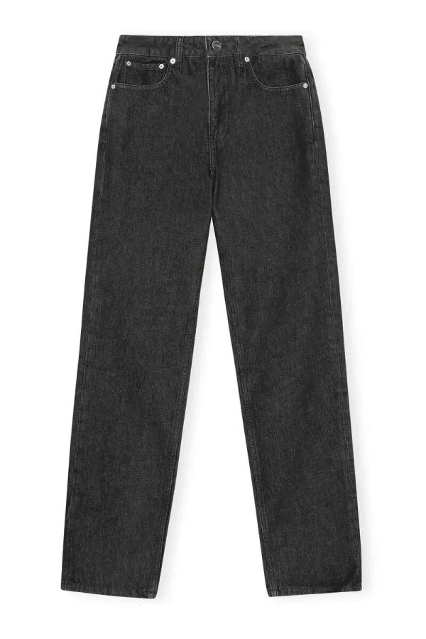 Clothing GANNI Trousers Swigy Jeans Blackwhite Stone