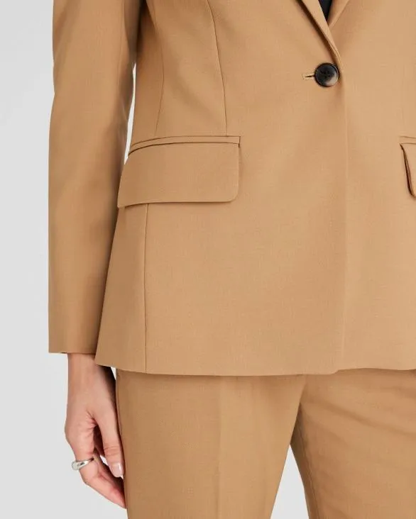 Club Monaco Blazers and Suiting Cutaway Borrem Blazer Warm Camel 8211 Women