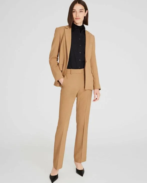 Club Monaco Blazers and Suiting Cutaway Borrem Blazer Warm Camel 8211 Women