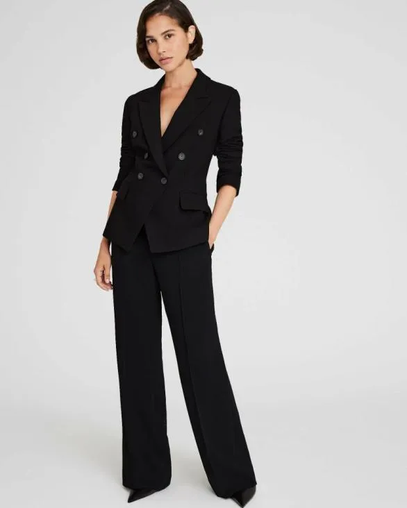 Club Monaco Blazers and Suiting DoubleBreasted Cutaway Blazer Black 8211 Women
