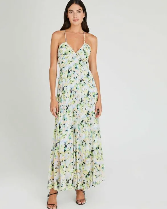 Club Monaco Dresses and Jumpsuits Floral Pleated Tie Back Maxi Dress Multi 8211 Women Club Monaco Dresses and Jumpsuits Floral Pleated Tie Back Maxi Dress Multi 8211 Women