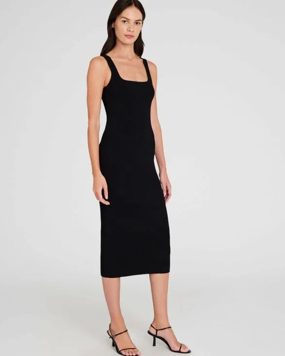 Club Monaco Dresses and Jumpsuits Square Neck Tank Midi Sweater Dress Black 8211 Women