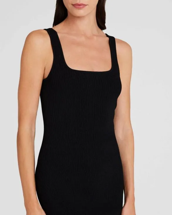 Club Monaco Dresses and Jumpsuits Square Neck Tank Midi Sweater Dress Black 8211 Women