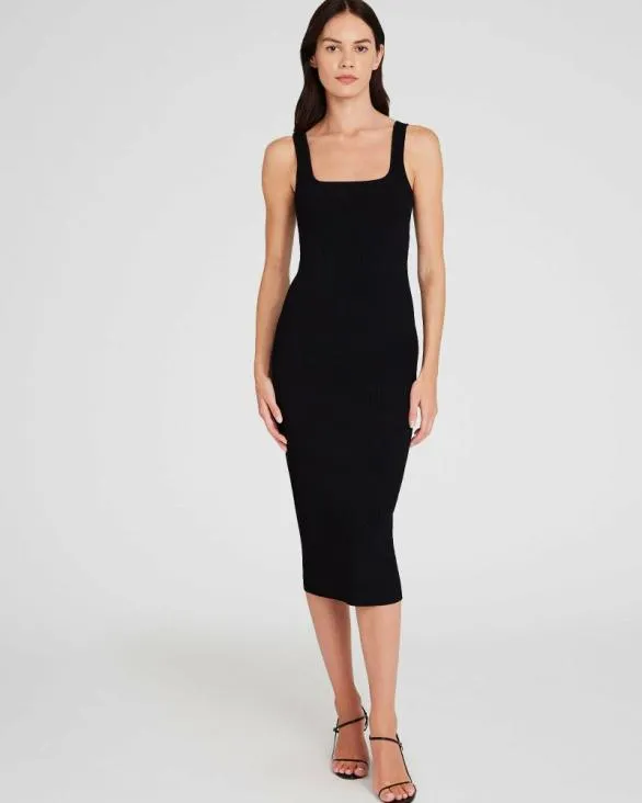 Club Monaco Dresses and Jumpsuits Square Neck Tank Midi Sweater Dress Black 8211 Women