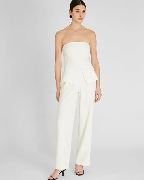 Club Monaco Dresses and Jumpsuits Strapless Bustier Jumpsuit Cream 8211 Women