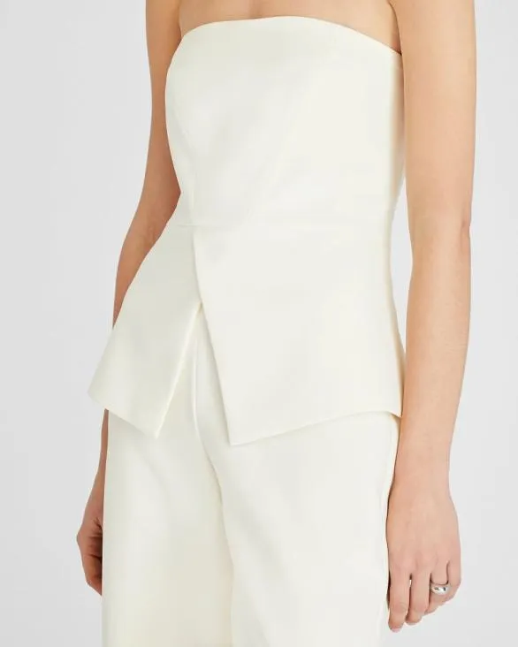 Club Monaco Dresses and Jumpsuits Strapless Bustier Jumpsuit Cream 8211 Women