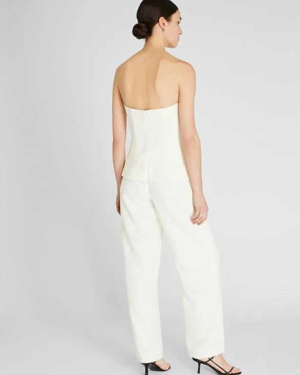 Club Monaco Dresses and Jumpsuits Strapless Bustier Jumpsuit Cream 8211 Women