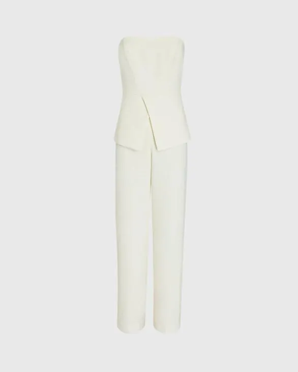 Club Monaco Dresses and Jumpsuits Strapless Bustier Jumpsuit Cream 8211 Women