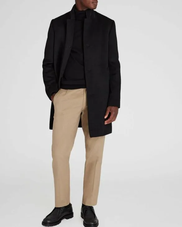 Club Monaco Jackets and Coats Loukas Solid Coat Black 8211 Men