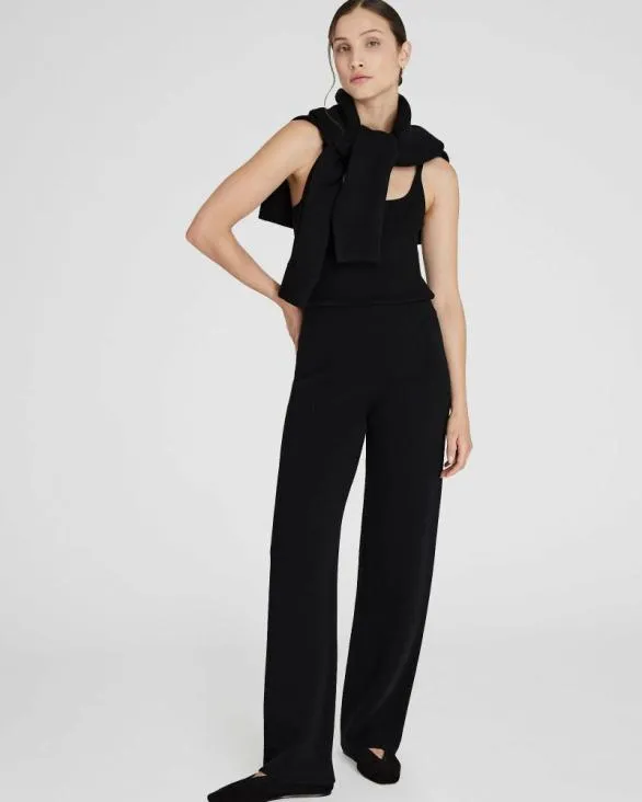 Club Monaco Loungewear Cashmere Blend DoubleFaced Pant Black 8211 Women
