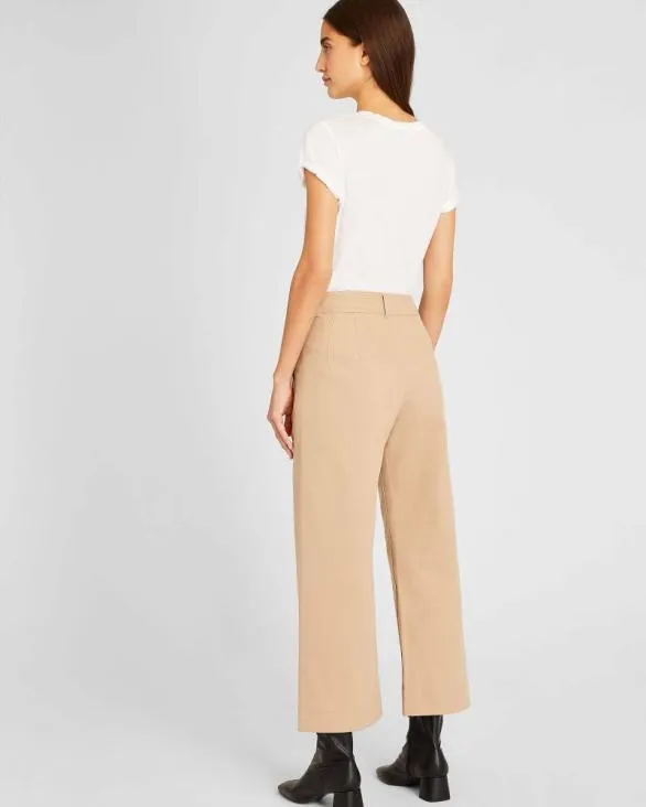 Club Monaco Pants High Rise Cropped Twill Pant Sesame 8211 Women