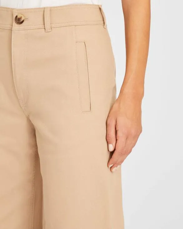 Club Monaco Pants High Rise Cropped Twill Pant Sesame 8211 Women