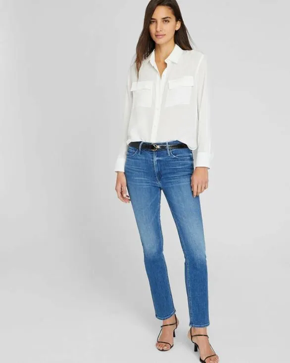 Club Monaco Pants MOTHER Mid Rise Dazzler Ankle Jeans Denim 8211 Women