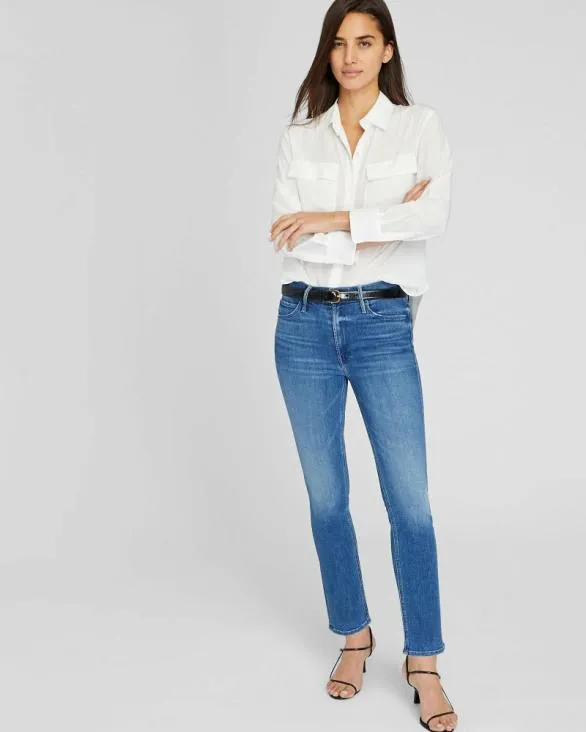 Club Monaco Pants MOTHER Mid Rise Dazzler Ankle Jeans Denim 8211 Women