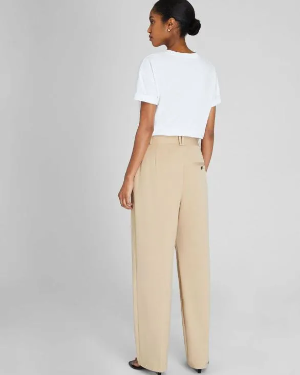 Club Monaco Pants Single Pleat Trouser Khaki 8211 Women