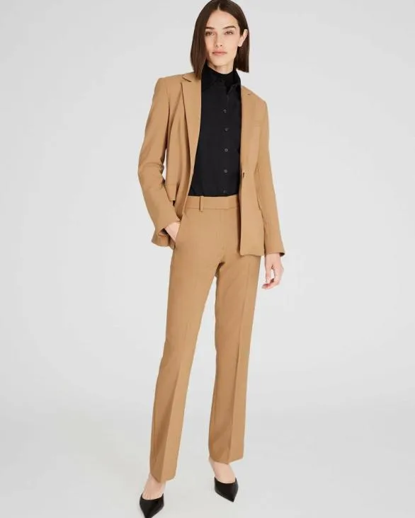 Club Monaco Pants Slim Bootcut Borrem Trouser Warm Camel 8211 Women