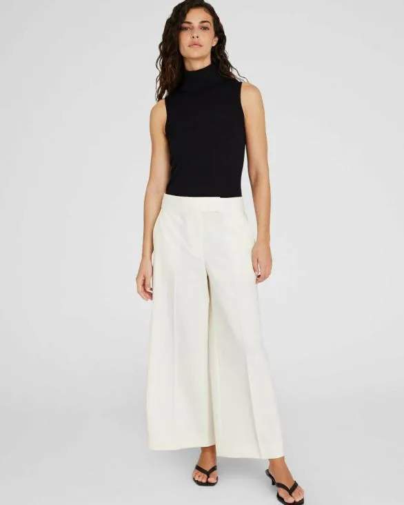 Club Monaco Pants WideLeg Borrem Pant Whiteblack 8211 Women