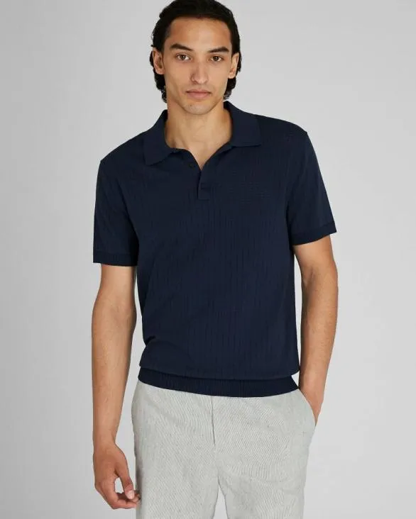 Club Monaco Polos ShortSleeve Stitch Polo Navy 8211 Men