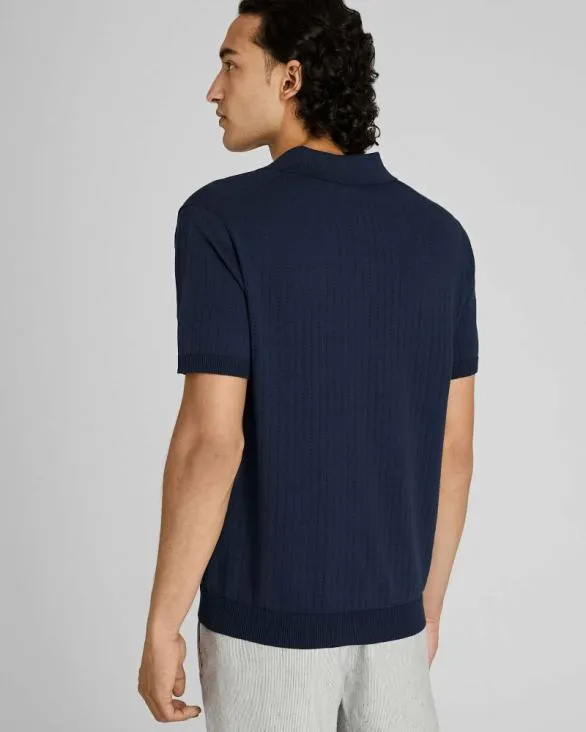 Club Monaco Polos ShortSleeve Stitch Polo Navy 8211 Men