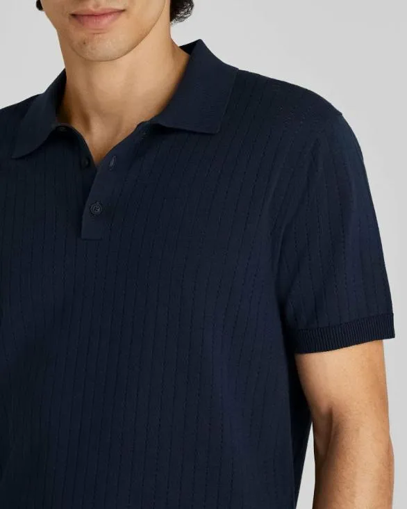 Club Monaco Polos ShortSleeve Stitch Polo Navy 8211 Men