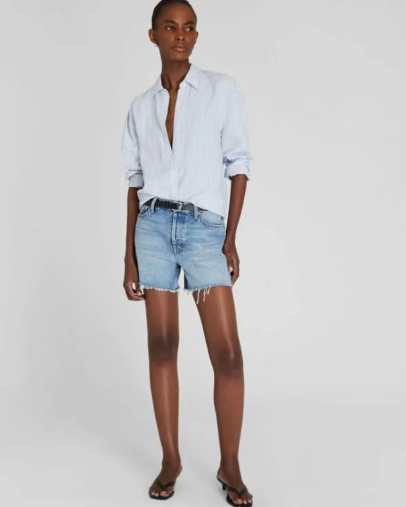 Club Monaco Shorts MOTHER The Skipper Short And Long Fray Denim 8211 Women