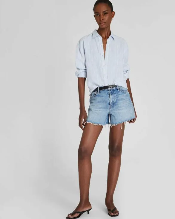 Club Monaco Shorts MOTHER The Skipper Short And Long Fray Denim 8211 Women