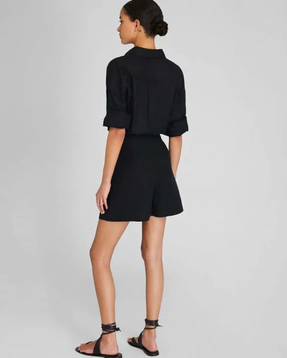 Club Monaco Shorts Pleated Midi Short Black 8211 Women