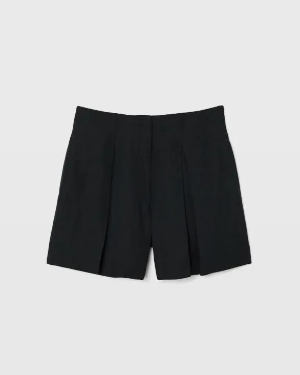 Club Monaco Shorts Pleated Midi Short Black 8211 Women