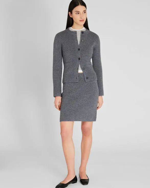 Club Monaco Skirts Cashmere Blend Mini Sweater Skirt Charcoal 8211 Women