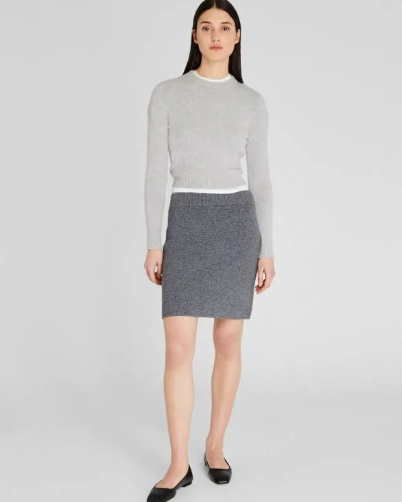 Club Monaco Skirts Cashmere Blend Mini Sweater Skirt Charcoal 8211 Women