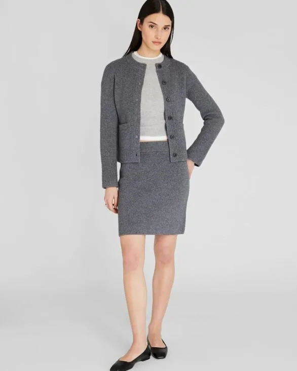Club Monaco Skirts Cashmere Blend Mini Sweater Skirt Charcoal 8211 Women
