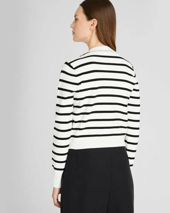 Club Monaco Sweaters Cropped Cardigan Whiteblack 8211 Women