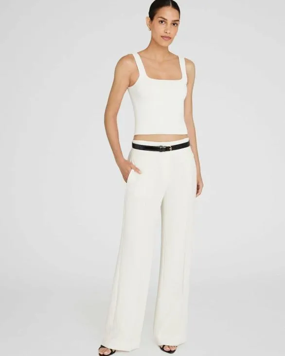 Club Monaco Sweaters Square Neck Tank Ivory 8211 Women