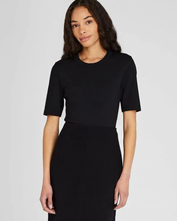 Club Monaco Tees Perfect Tee Black 8211 Women
