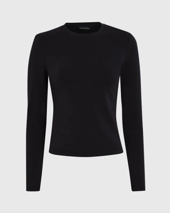 Club Monaco Tops Contour LongSleeve Top Black 8211 Women