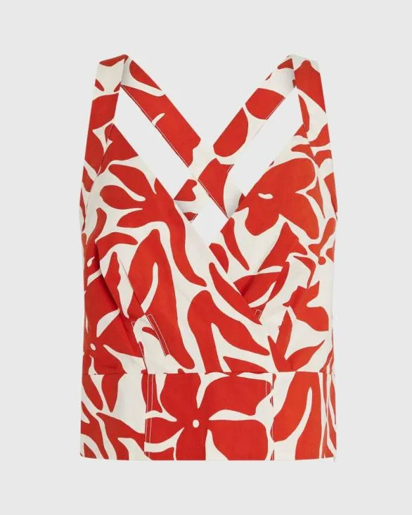 Club Monaco Tops CrossStrap Top Ruby Wine 8211 Women