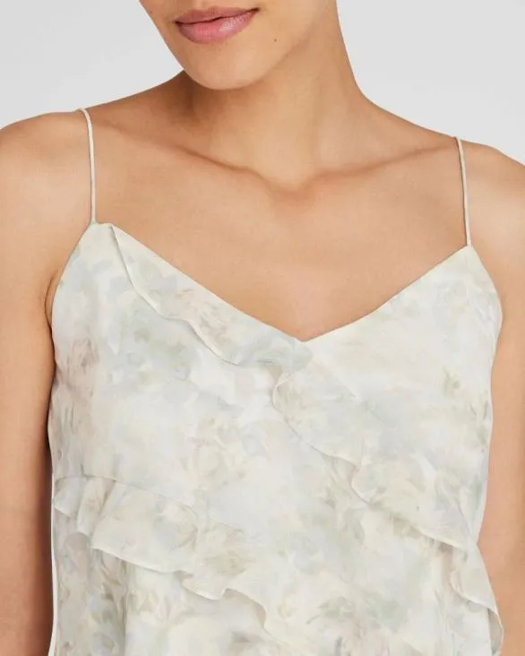 Club Monaco Tops Ruffle Front Cami Cream Base 8211 Women