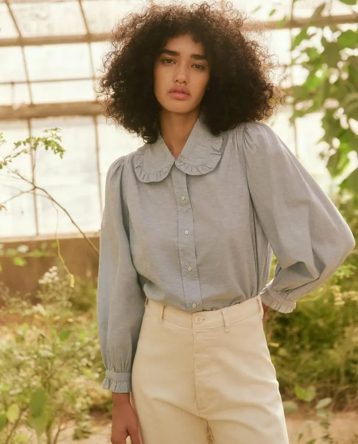 Collection The Great The Hemmingway Top Light Chambray