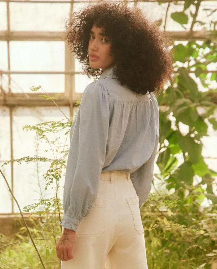 Collection The Great The Hemmingway Top Light Chambray