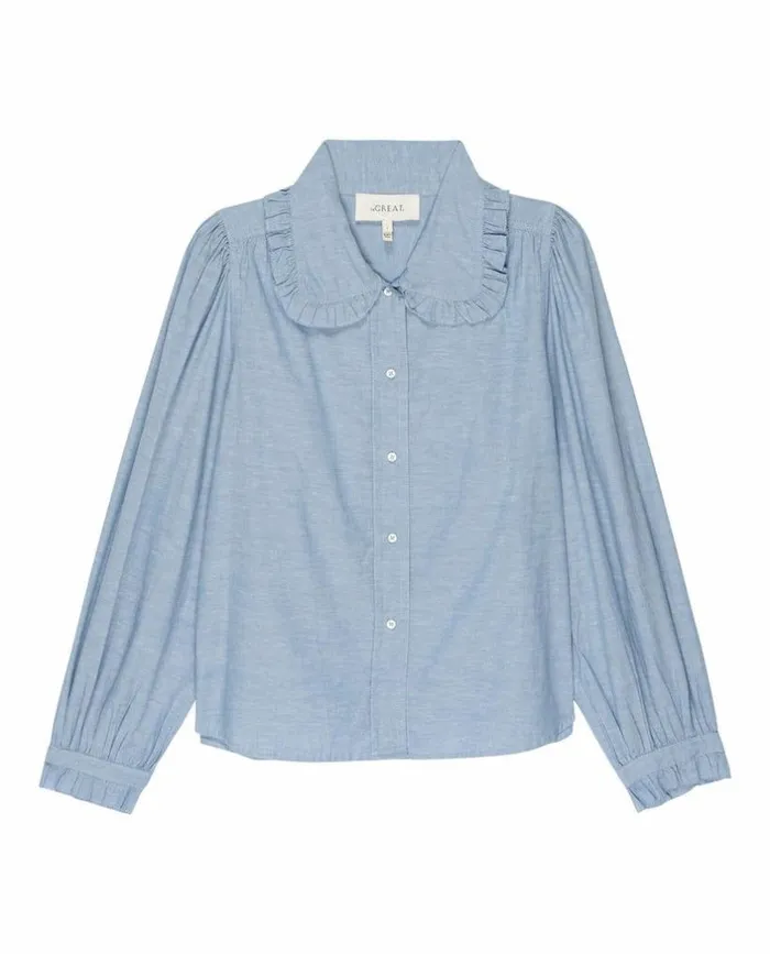 Collection The Great The Hemmingway Top Light Chambray