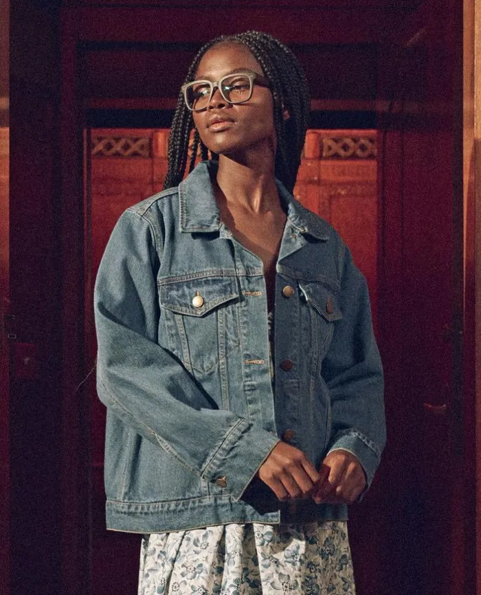 Collection The Great The Slouchy Denim Jacket Electric Blue Wash