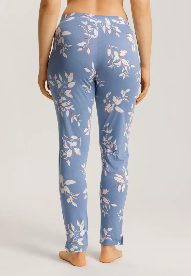 Cotton Blend Drawstring Pants Pearly Flowers Women HANRO Pajama Bottoms