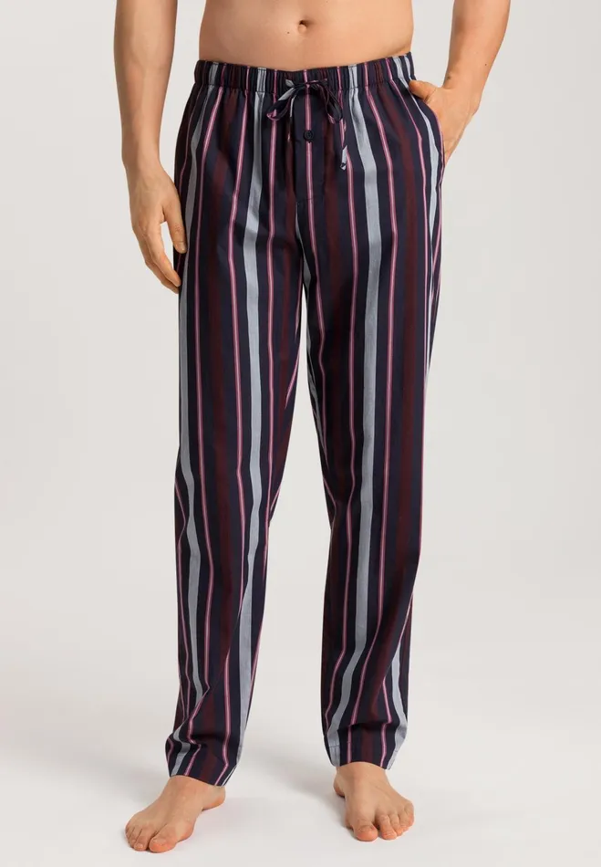 Cotton Woven Pajama Pants Superior Stripe Men HANRO Pajama Bottoms