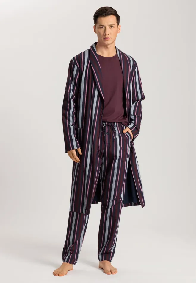 Cotton Woven Pajama Pants Superior Stripe Men HANRO Pajama Bottoms