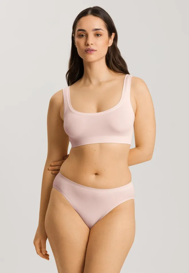 Crop Top Rose Cream Women HANRO Wireless Bras